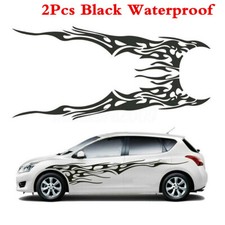 Car Body Side Decal Vinyl Flame Graphics Sticker Racing Sport Decal Accessories