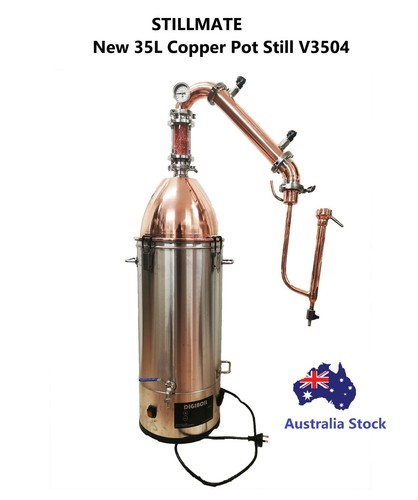 New 35l copper pot still - pot, mini