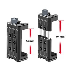 Metal Phone Holder Cold Shoe Mobile Clip Stand Support Clamp for Tripod Mount