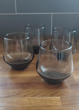 4 vintage retro smoked grey
