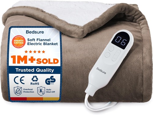 Bedsure electric throw flannel - electric,