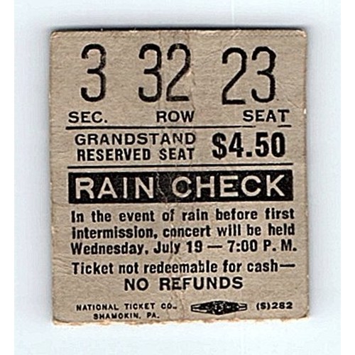 Grateful dead ticket stub july - dead,