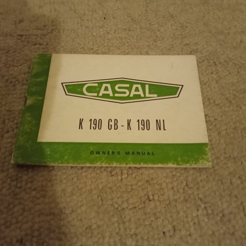 1970 casal k190 50cc - casal, sports