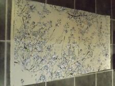 DESIGNERS GUILD PLUM BLOSSOM GRAPHITE FLORAL LINEN FABRIC 55" x 30" 140cm x 76cm