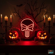 Punisher Neon Sign – Skull