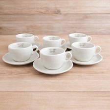 Set of 6 Illy Beige Cappuccino