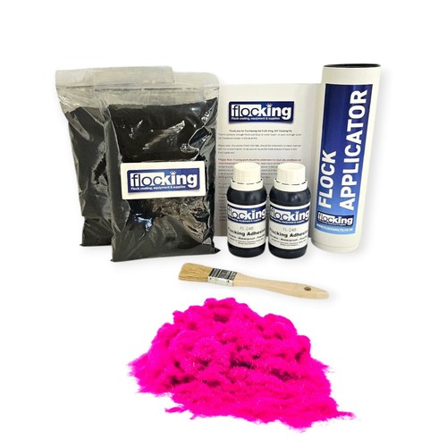 Fluorescent pink flocking kit - fluorescent,