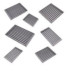 Griglia in ghisa per camino stufa barbecue fondello per cenere in diverse misure