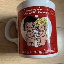 Vtg Love Is Being A Mug For