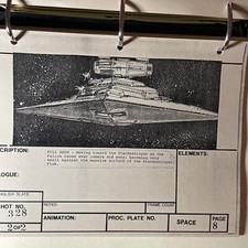 Star wars storyboards Empire Strikes Back movie props Star Destroyer Art ESB