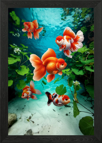 Oranda goldfish ranchu - oranda,