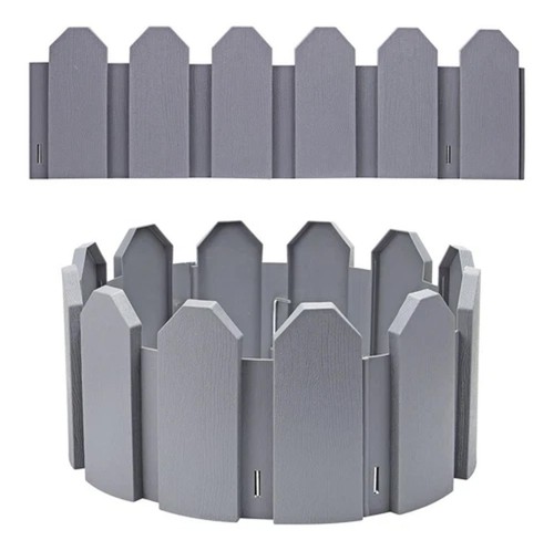 Grey plastic wooden effect - 4,