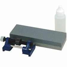 Wood Chisel Sharpening Tool Set 3pc Hone Guide Honing Oil & Combination Stone