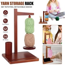 Wooden Yarn Holder Rotatable