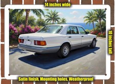 Metal Sign - 1985 Mercedes