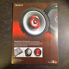 2004 • SONY XPLOD SPEAKER • Rare UK print ad • 8.5 X 12 Poster ADV-OS