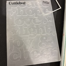 Cuttlebug Embossing Folders X