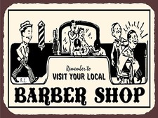 Local barber shop, retro