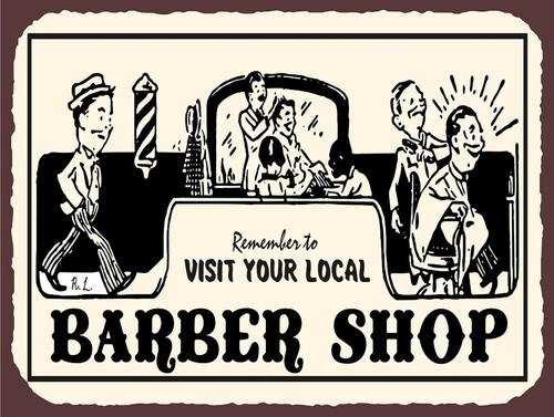 Local barber shop - ,, retro