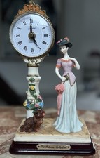 Girl and dog - girl, clock
