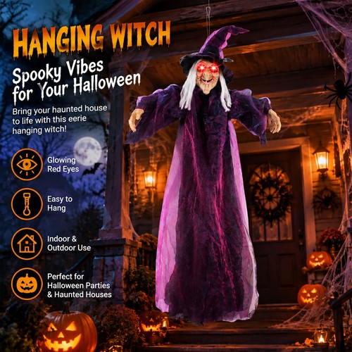 Halloween hanging witch decor - halloween,