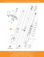YAMAHA Front Fork Assy (r.h)