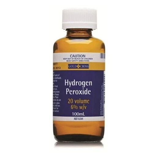 Gold cross hydrogen peroxide - hydrogen,