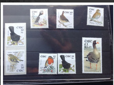 irish stamps. 2001 birds definitive set, dual currency. MNH