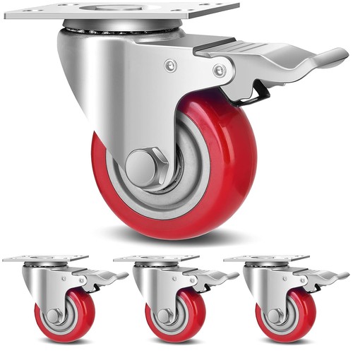 100mm heavy duty - rubber, castor