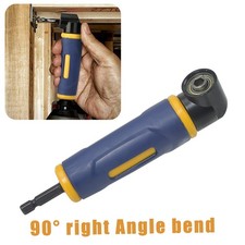90° Right Angle Drill Driver Adapter 1/4" Hex Right Angle Drill Attachment Tool