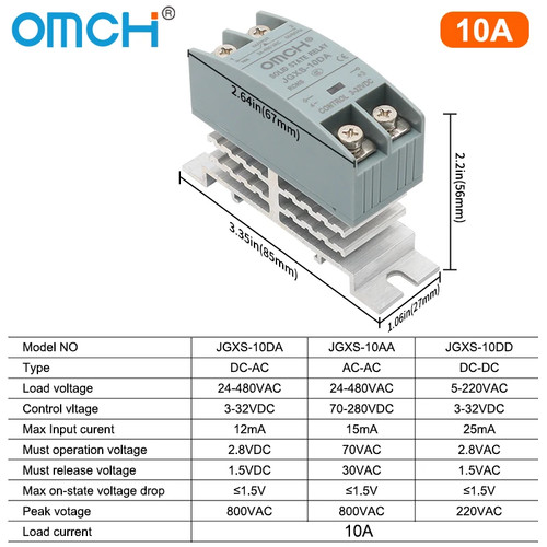 Din rail solid state relay - din,