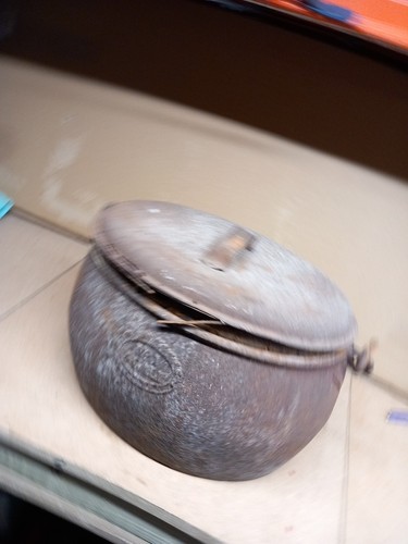 Vintage cast iron cauldron - vintage,