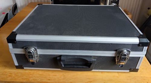 Large aluminium flight case - aluminium,