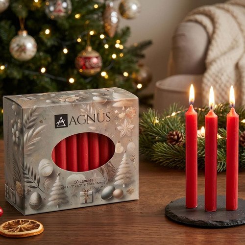 Red christingle candles - 50,