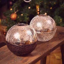 Maison Berger Gravity Lamp Berger Burner - Grey Black Clear Cream Glass Sphere