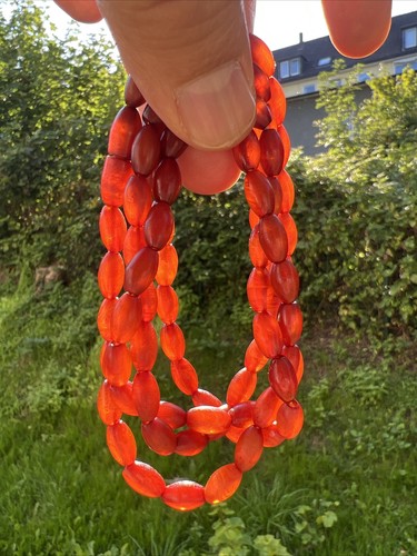 87cm long bakelite necklace - bakelite,