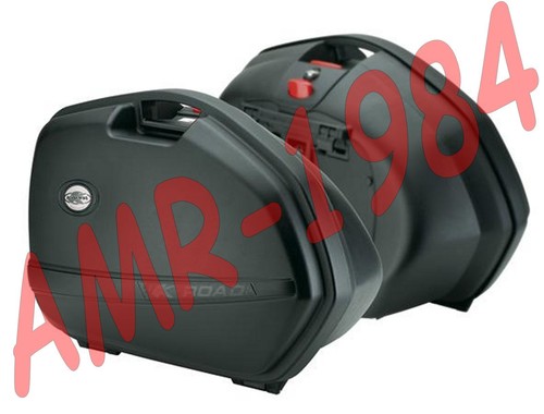 Pair black side suitcases - pair,