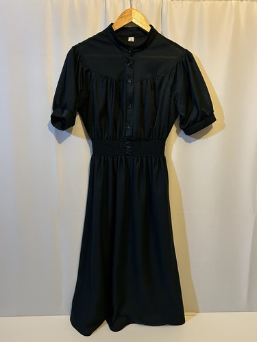 Vintage black midi dress