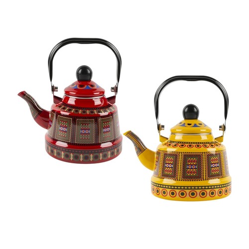 New vintage enamel tea - new,