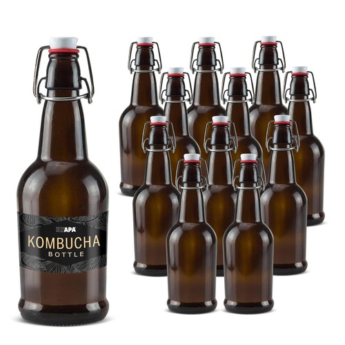 16oz amber swing top - amber,