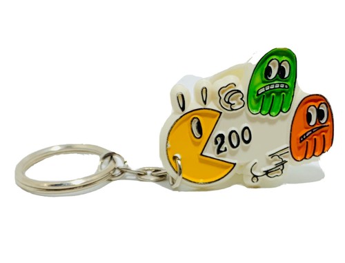 Pac mac keychain - keychain, pencil