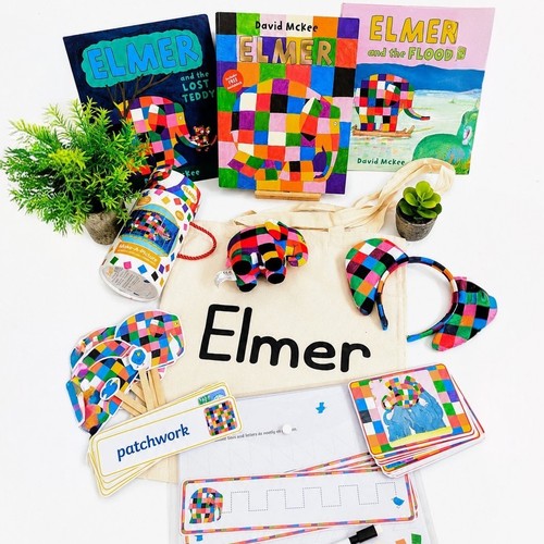 Elmer story sack books - sack, |
