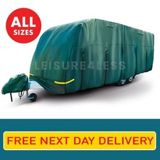 Maypole Breathable Caravan Cover ALL SIZES - Green - 4 Ply