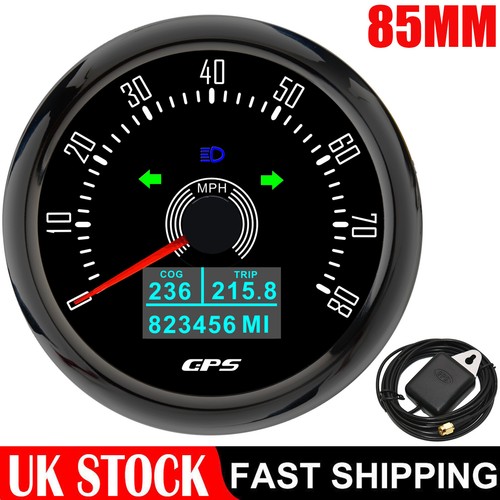 85mm black gps speedometer - gps,
