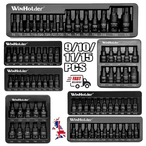 15pcs impact 1 2 - 1/4, 1/2"