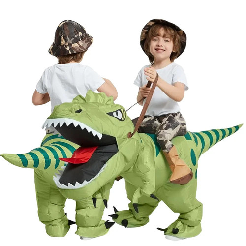Animal cartoon riding - riding, t-rex