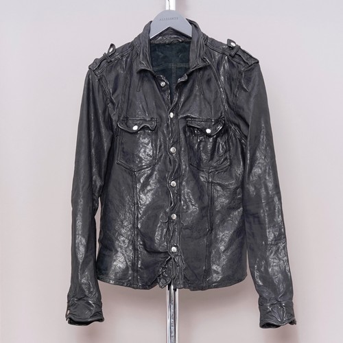 All saints leather shirt - all,