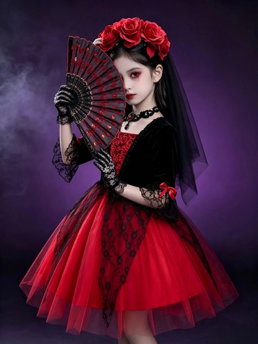 Girls gothic dark vampire - girls,