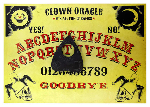 Wooden clown oracle - a4, ouija