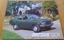 DATSUN 120Y SUNNY car sales brochure from the UK, mid-1970s